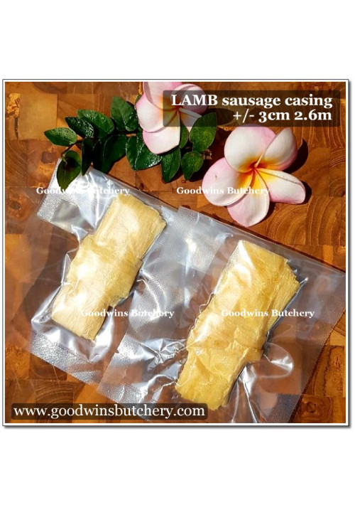 DIY SAUSAGE CASING LAMB intestine edible +/- diameter 3cm length 2.6m